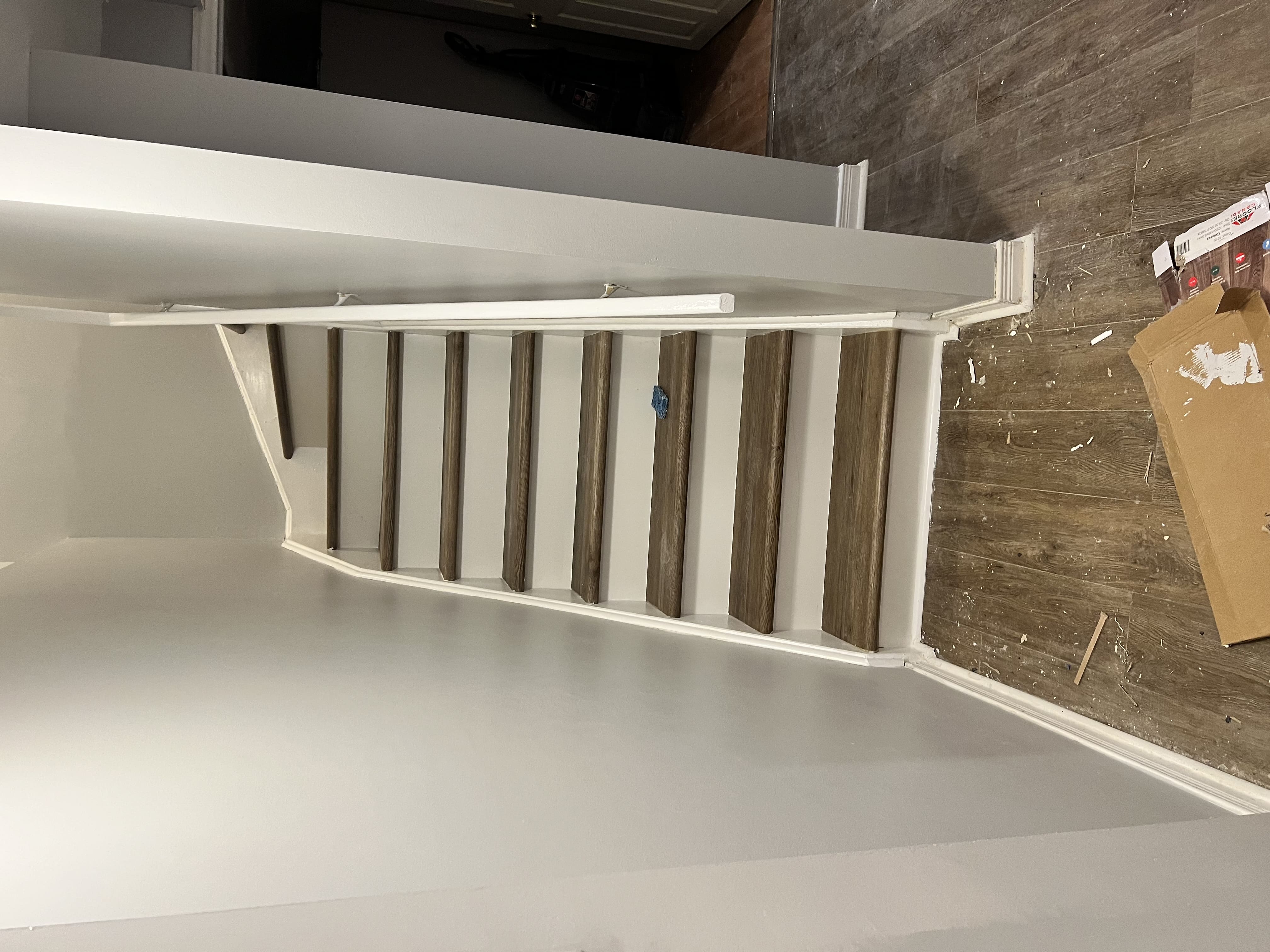 Lower-Level Stair & Flooring Finishes